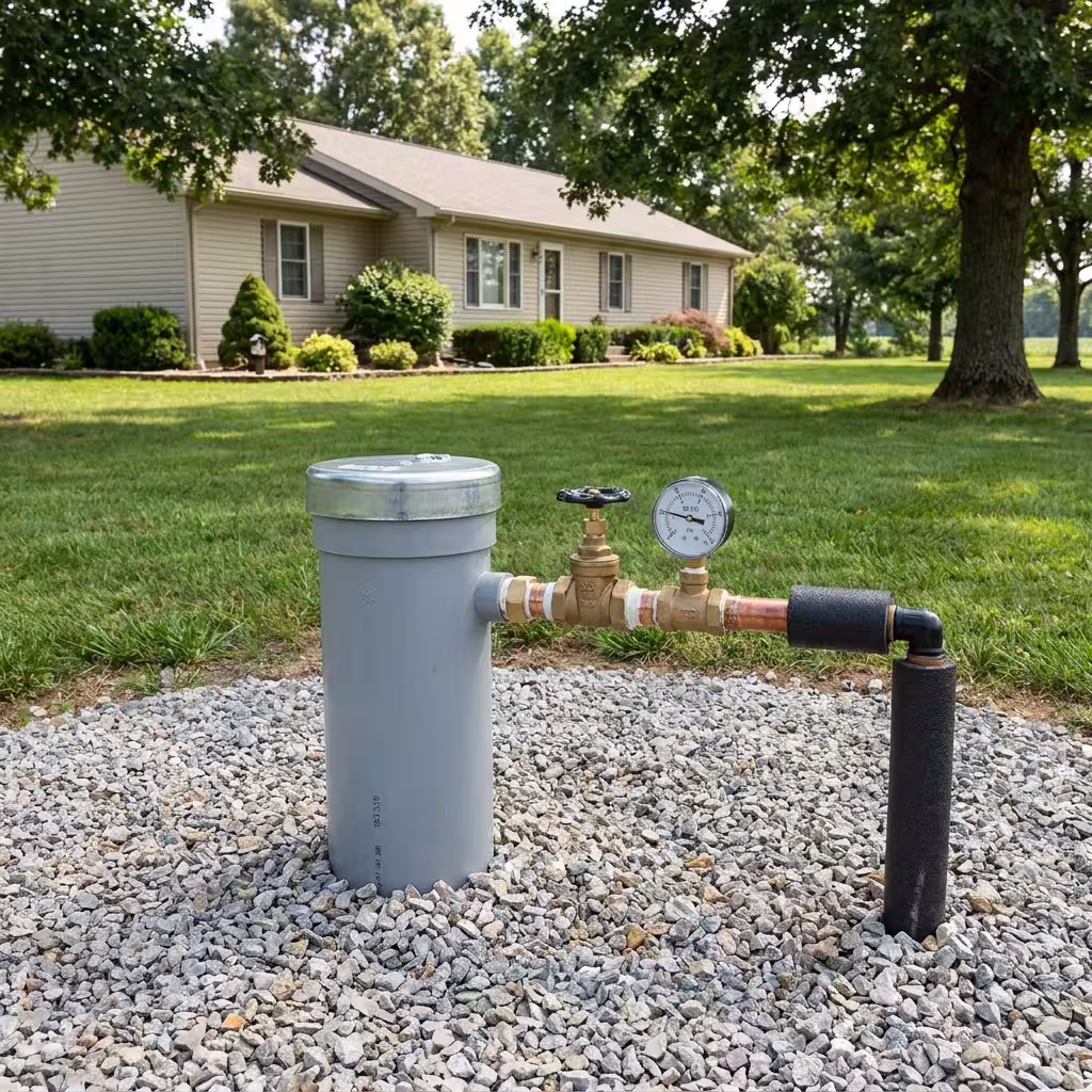 Well water equipment and well-water source setup